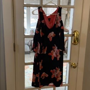 Dress. With pee a boo sleeves